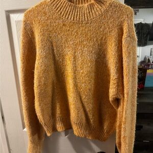 Orange Bella Rose high neck sweater